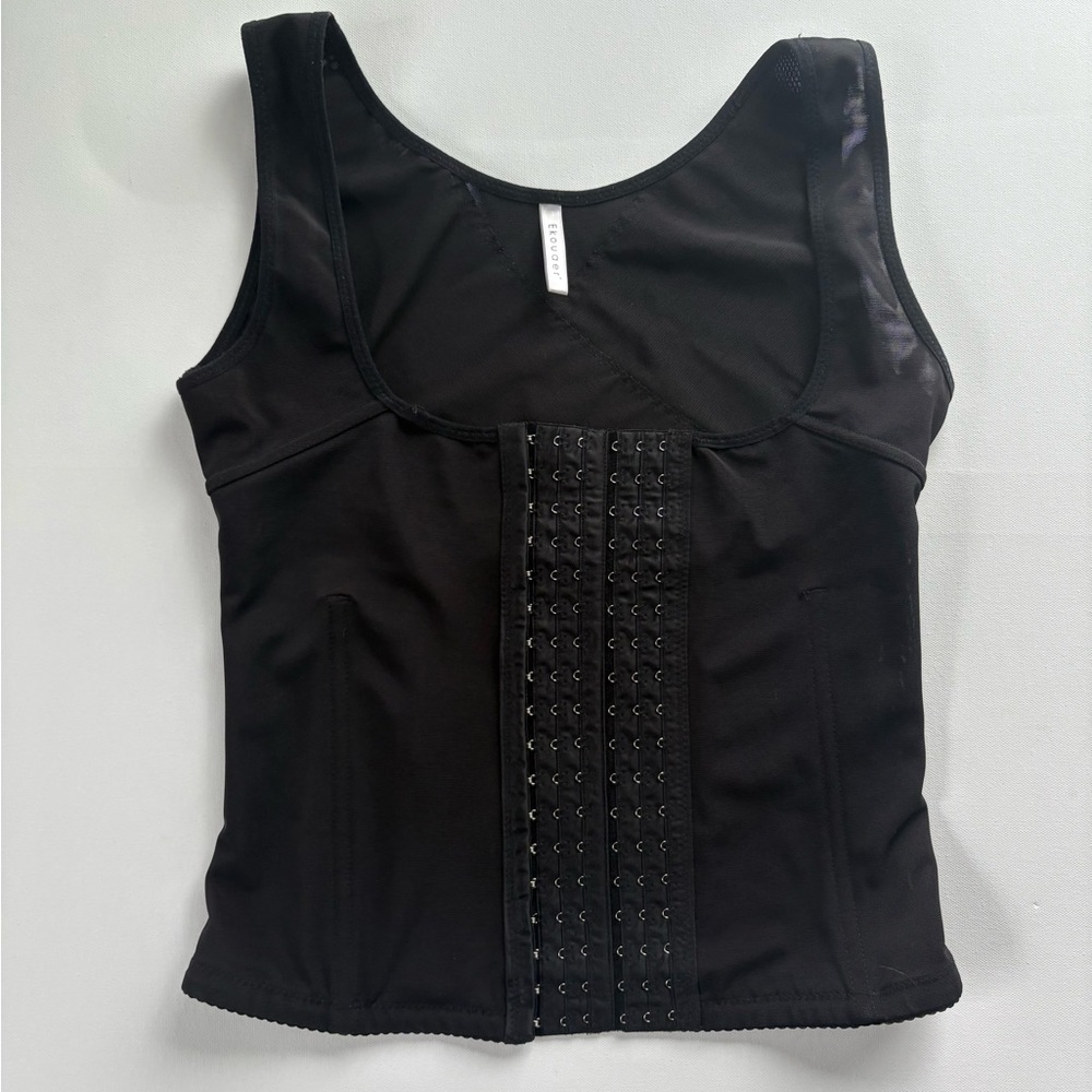 Women's Black Ekouaer Corset Size 14
